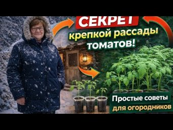 Секрет крепкой рассады томатов! Простые советы для огородников