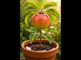 You Won&rsquo;t Believe How Fast This Apple Grew  #asmr #shorts