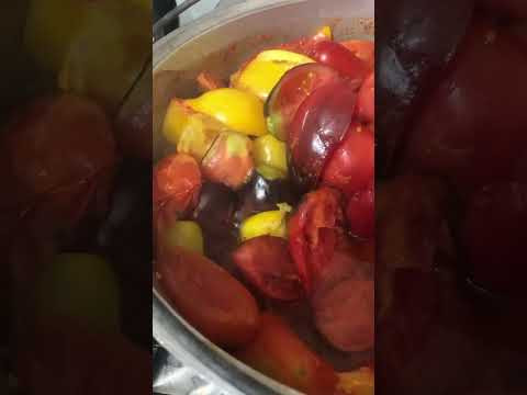 Делаем пюре из томатов