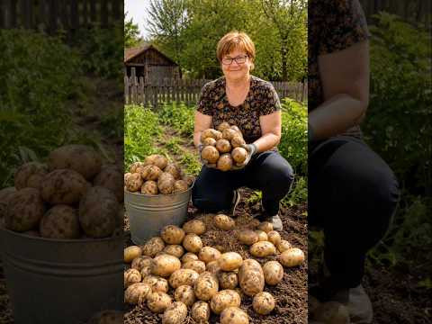 Секрет урожая: ведро картофеля с куста #огород #дача #shorts