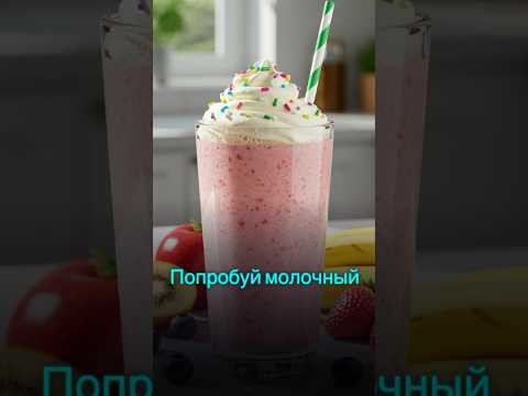#рецепт Молочный коктейль с фруктами &zwj; #shorts