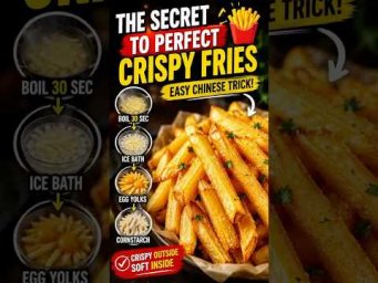 The Secret to Perfect Crispy Fries #recipe #shorts #lifehacks