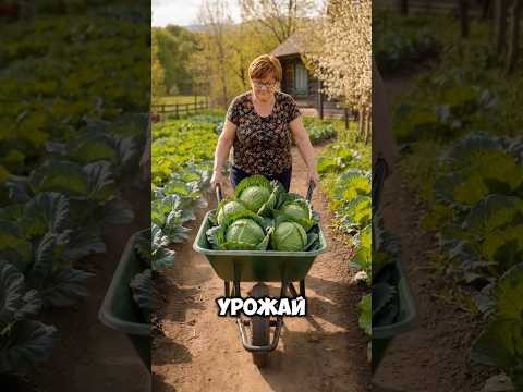 Бабушкин секрет, капуста будет чистой и огромной . #дача #огород #капуста #вредители #белокрылка