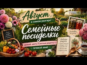 влог Семейные посиделки Миняева Юлия ( сад огород полезные советы)