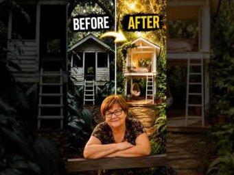 They Turned This Abandoned Cabin Into a Dream Home!  #diy #lifehacks #shorts