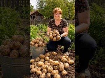 Секрет урожая: ведро картофеля с куста #огород #дача #shorts