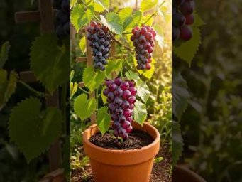 #asmr This Grape Grows SO FAST!  #shorts