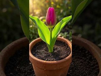 You Won&rsquo;t Believe How Fast This Tulip Bloomed  #asmr #shorts