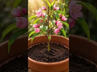 You Won&rsquo;t Believe How This Peach Grows  #asmr #shorts