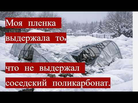 Не выбрасывайте деньги на ветер! Моя пленка выдержала то, что не выдержал соседский поликарбонат.
