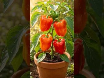 Bell Pepper Growing Time-Lapse #shorts #satisfying #ASMR #plants